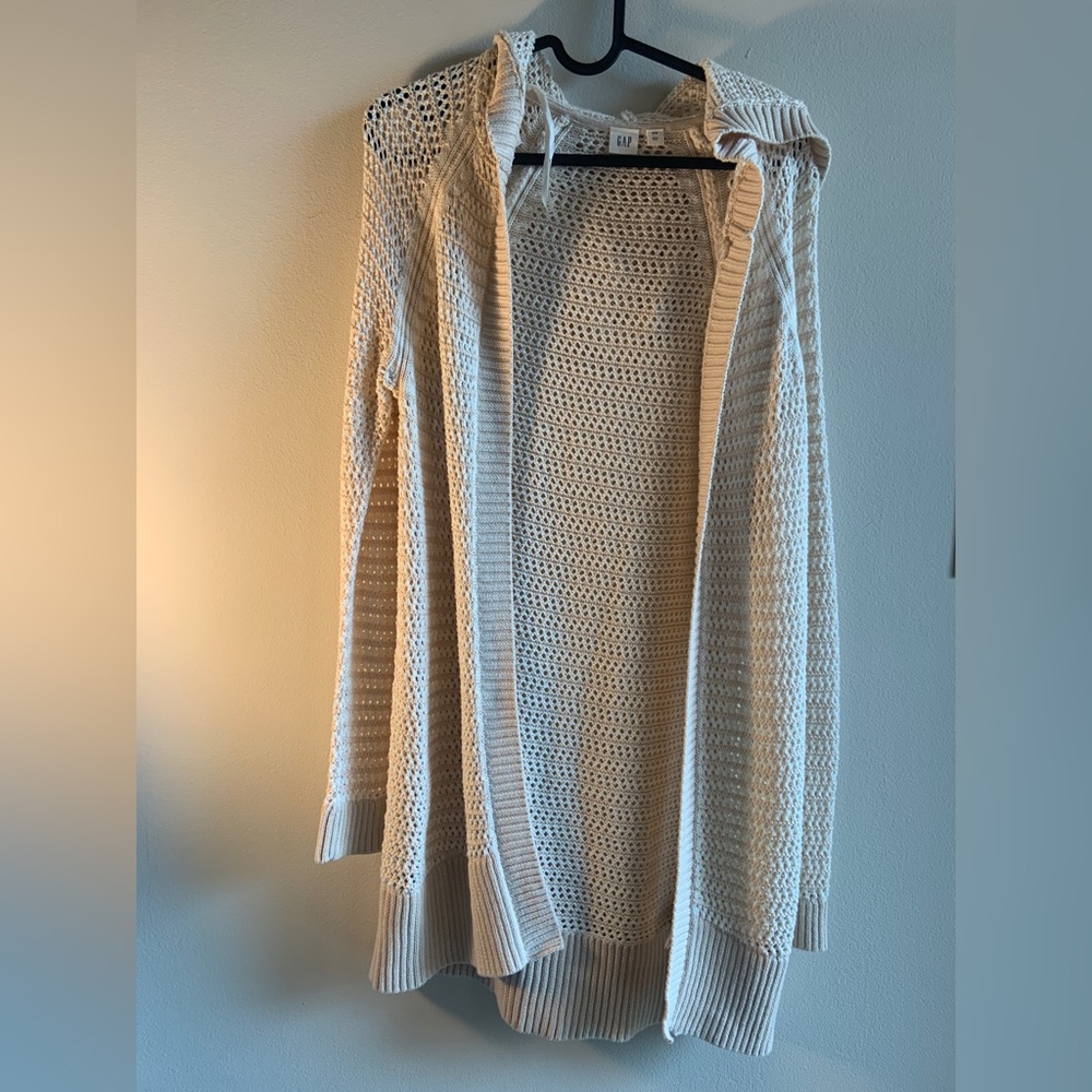 Gap open front long cardigan